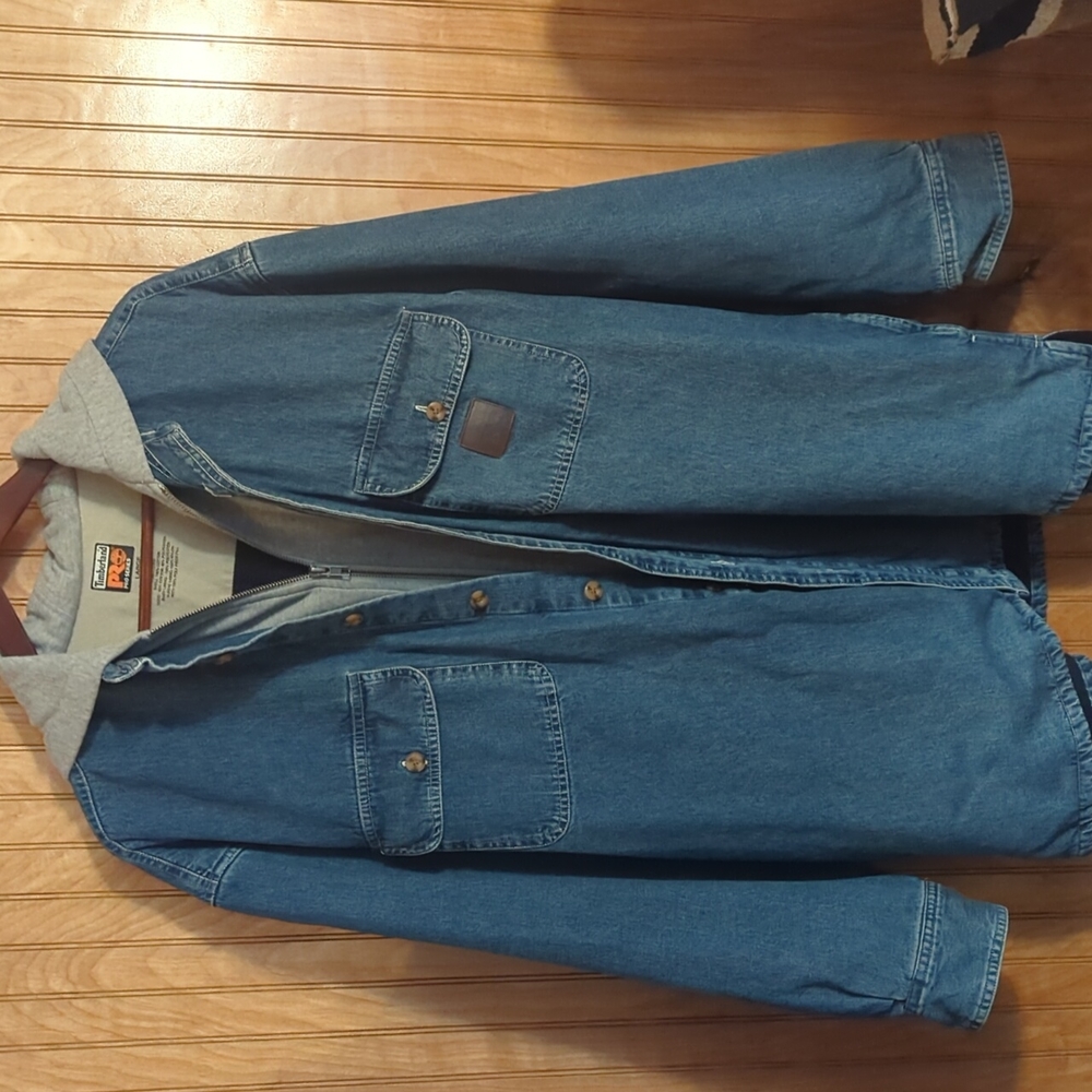 Timberland Pro Series Denim Jacket with Sewn In Hoodie